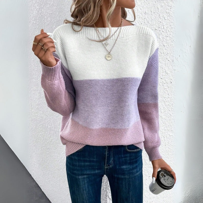 PULL DÉCONTRACTÉ CHIC EN TONALITÉS DOUCES