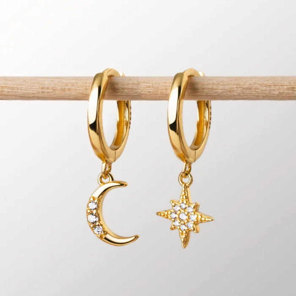 Boucles d'oreilles Universe Soleil et Lune