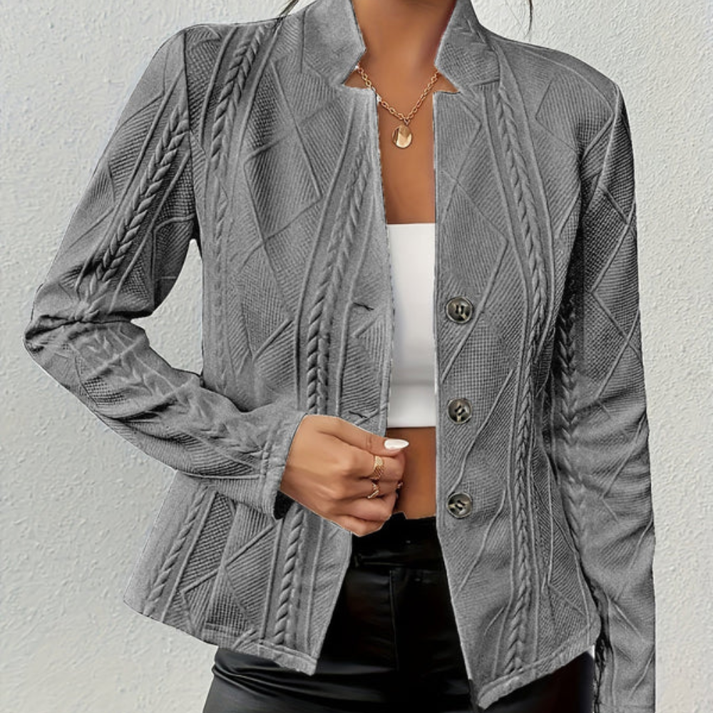 BLAZER ÉLÉGANCE AJUSTÉ À BOUTONS