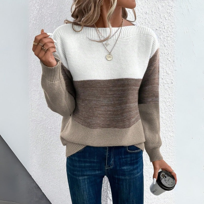 PULL DÉCONTRACTÉ CHIC EN TONALITÉS DOUCES