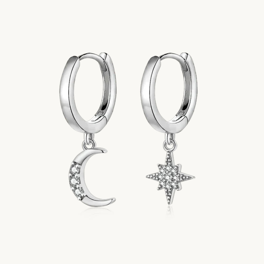 Boucles d'oreilles Universe Soleil et Lune
