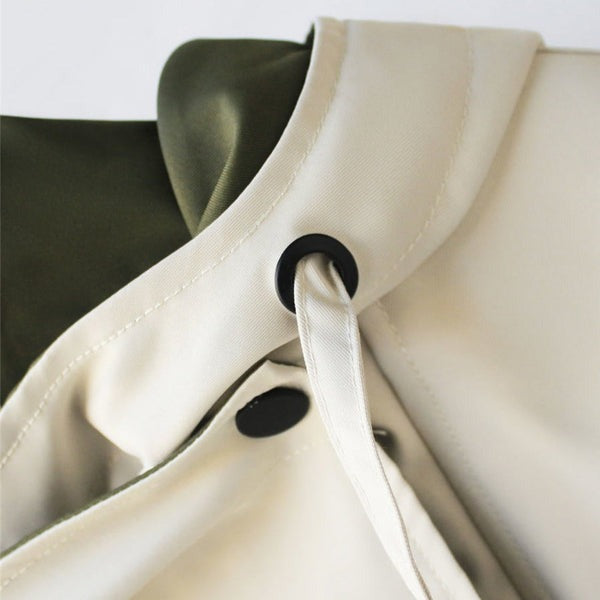 ÉLÉGANTE VESTE IMPERMÉABLE BICOLORE