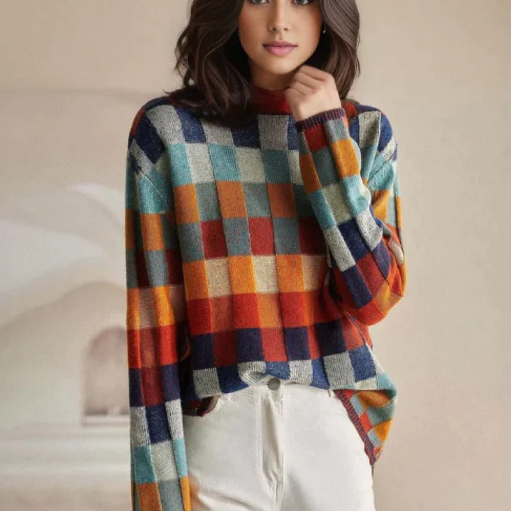 ÉLISE - PULL ROULÉ EN CACHEMIRE DOUX