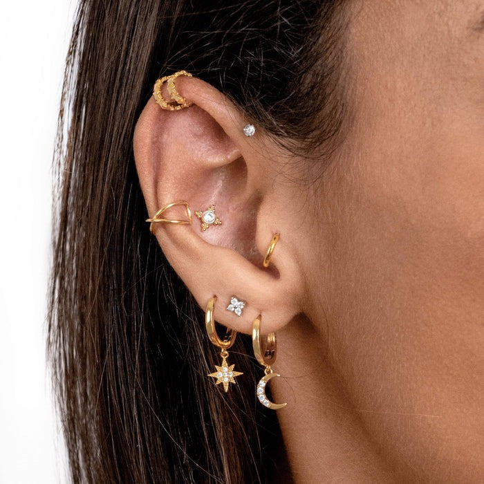 Boucles d'oreilles Universe Soleil et Lune